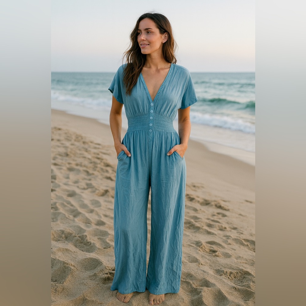 Patrons of Peace Blue Jumpsuit